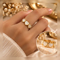Triple Heart Link Ring