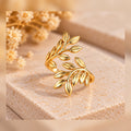 Open Leaf Branch Ring