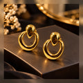 Sculpted Loop Drop Earrings
